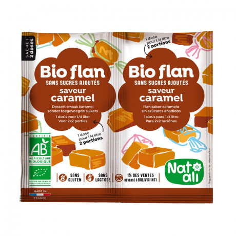 Bioflan saveur caramel        