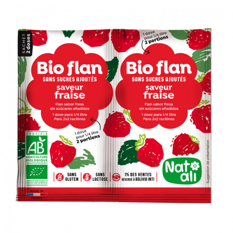 Bioflan saveur fraise            