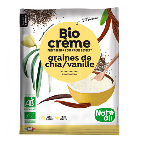 Crème chia-vanille