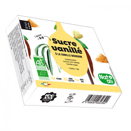 Sucre vanillé: étui de 8 sachets 