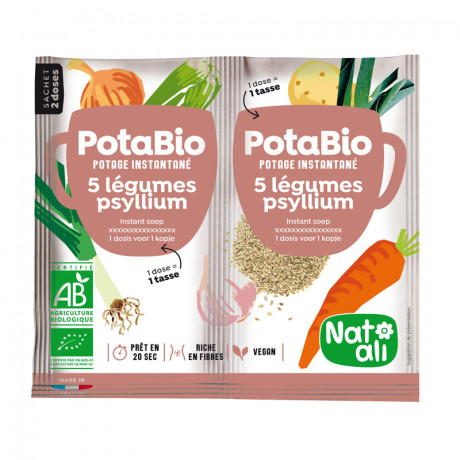 Potabio 5 légumes - psyllium