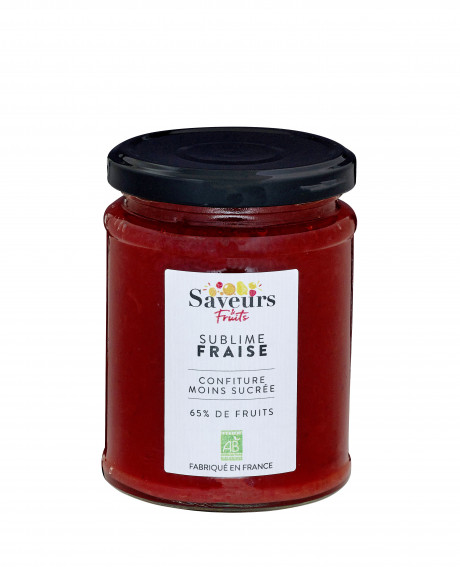 Confiture Allégée en Sucre Fraise bio - Sublime 310g