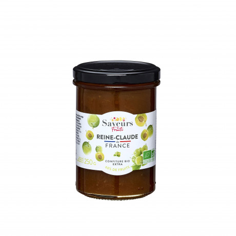 Confiture 60% fruits - Reine - Claude de France bio 250g