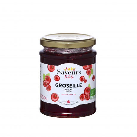 Gelée 55% fruits - Groseille bio 320g