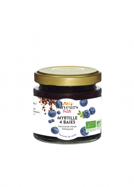 Confitures pour Fromages - Myrtille 4 baies Bio 125g