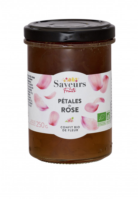 Confit de fleur - Pétales de Rose bio 250g