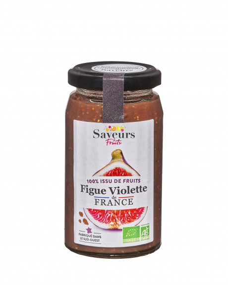 Préparation aux Fruits 100% issue de fruits - Figue violette de France bio 240g