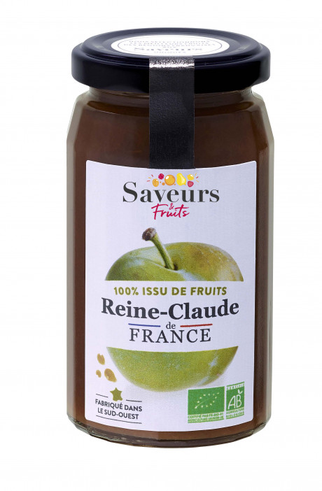 Préparation aux Fruits 100% issue de fruits - Reine - Claude de France bio 240g
