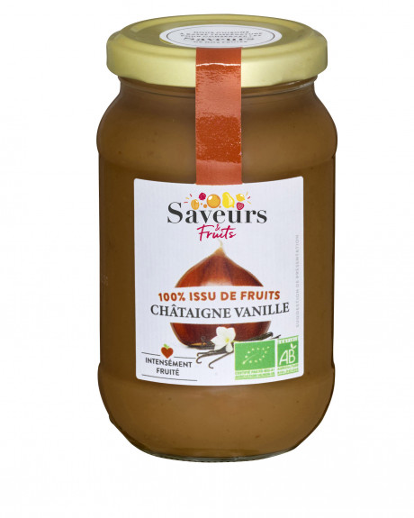 Préparation aux Fruits 100% issue de fruits - Châtaigne Vanille bio 310g