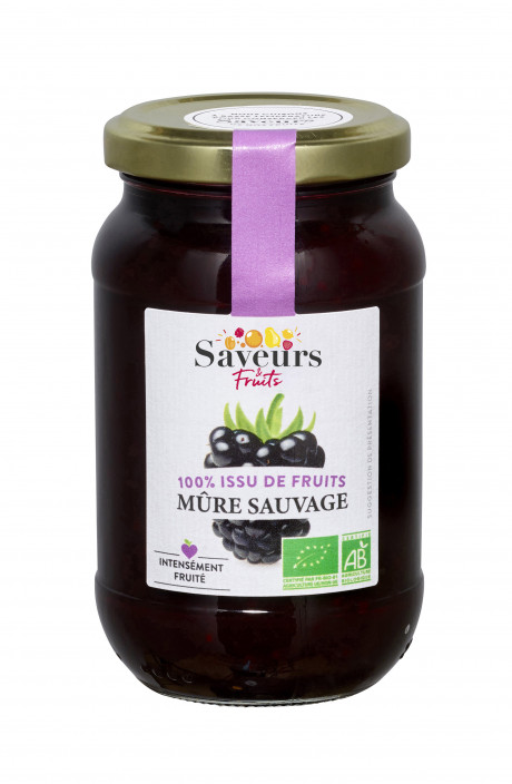 Préparation aux Fruits 100% issue de fruits - Mûre sauvage bio 310g