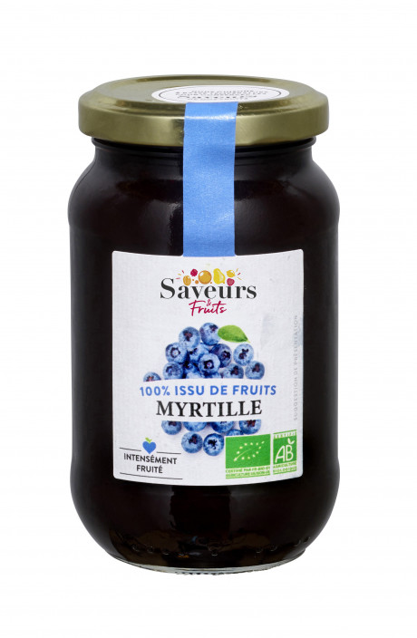 Préparation aux Fruits 100% issue de fruits - Myrtille sauvage bio 310g