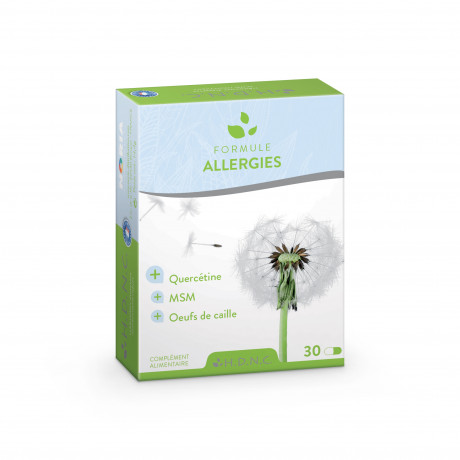 Formule Allergies - Quercetine, Msm, ufs de caille - 30 caps. vég.