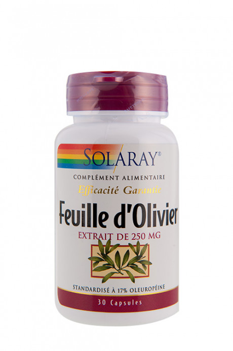 Feuille dOlivier - 250 mg standardisé - 30 caps.