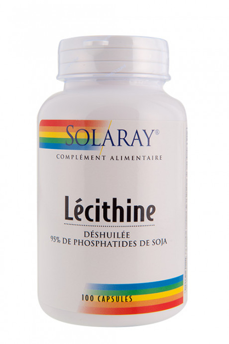 Lecithine déshuilée - 100 caps.