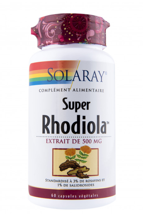 Super Rhodiola - 500 mg standardisé - 60 caps. vég.