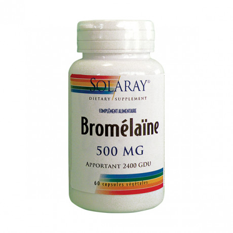 Bromelaïne - 500 mg - KAL apportant 2400 GDU - 60 caps vég