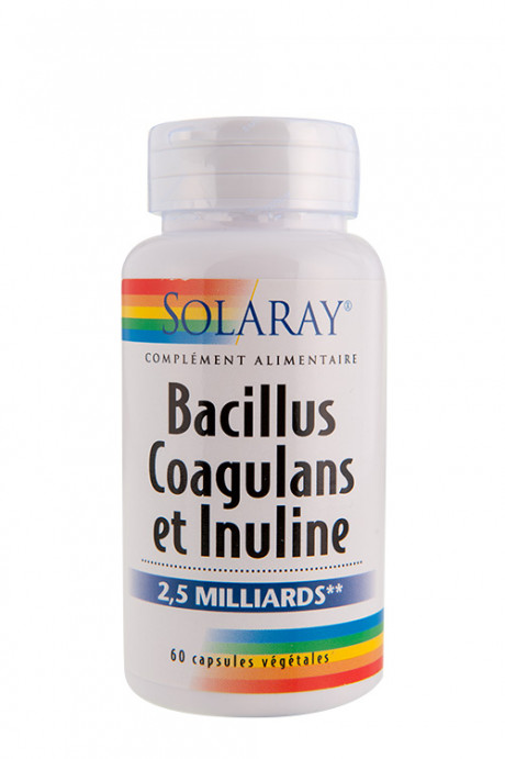 Bacillus Coagulans (non lacté) et Inuline - 60 caps vég.