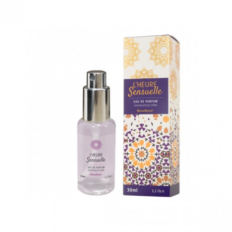 Eau de parfum Bioveillance certifiée biologique "L'heure sensuelle" (ambré)