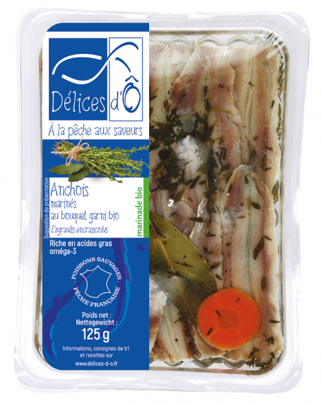 Anchois marinés au bouquet garni bio