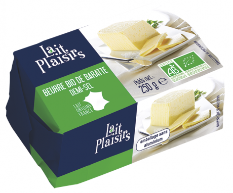 Beurre de baratte moulé demi-sel
