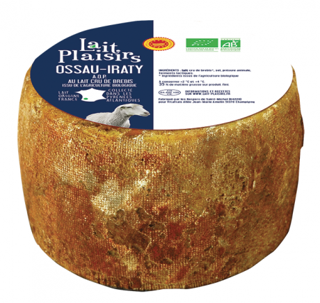 Ossau-Iraty AOP au lait cru, 35 % MG/PF