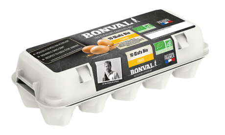 Oeufs frais x 10, en boîte