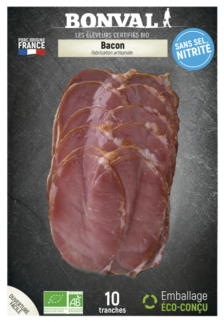Bacon sans sel nitrité x 10 tranches