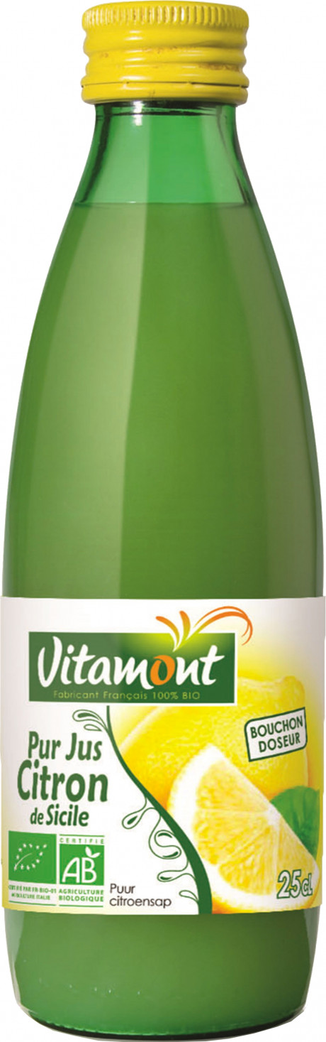 Mini pur jus de citron bio 25cl