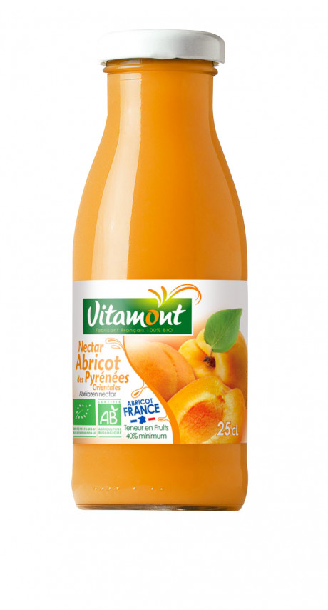 Mini nectar d'abricot des Pyrenées Orientales France bio 25cl