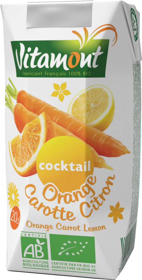 Orange carotte citron bio 20cl