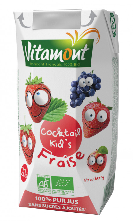 Cocktail kid's fraise bio 20cl