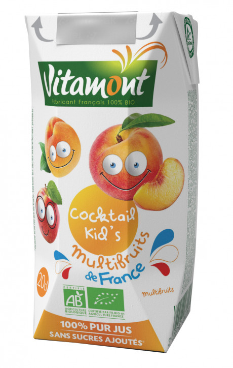 Cocktail kid's multifruit de France bio 20cl