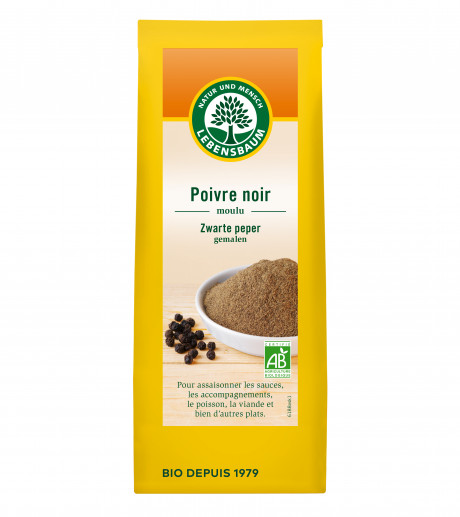 Poivre noir, moulu