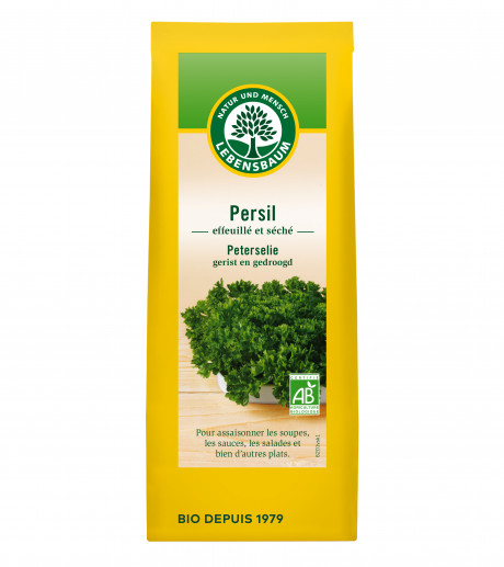 Persil, effeuillé et séché