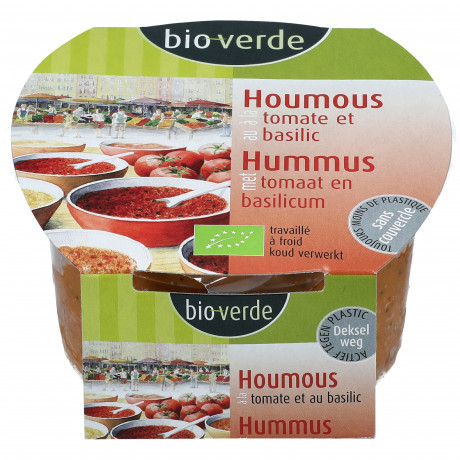 Houmous frais à la tomate et au basilic 150 g