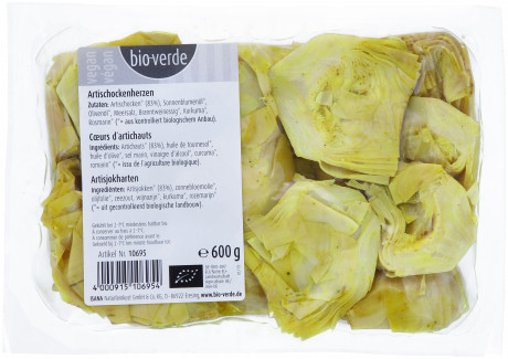 Coeurs d´artichauts 600 g