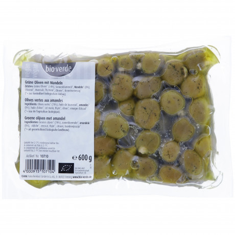 Olives vertes farcies aux amandes 600 g