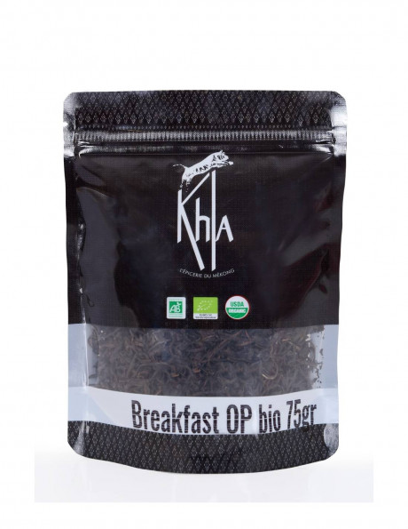 Thé noir bio du Sri Lanka - Breakfast OP - Poche vrac - 75g