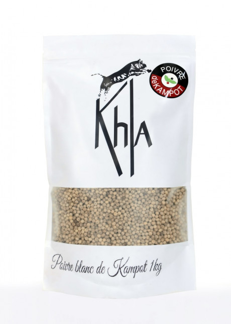 Poivre blanc de Kampot IGP - Premium - en grains - 1kg