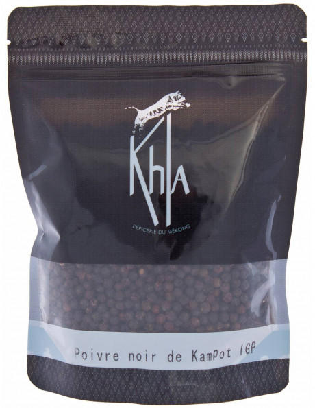 Poivre noir de Kampot IGP - Premium - en grains - 250g