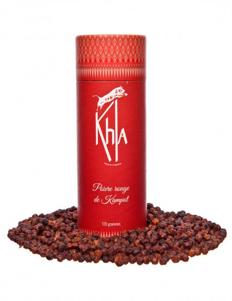 Poivre rouge de Kampot IGP - Premium - en grains - 120g
