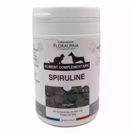 Spiruline 60 comprimés pour chien et chat