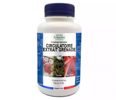 Circulatoire extrait de grenade - 120 gélules
