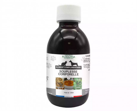 Liquide souplesse corporelle 200ml pour Chien et Chat