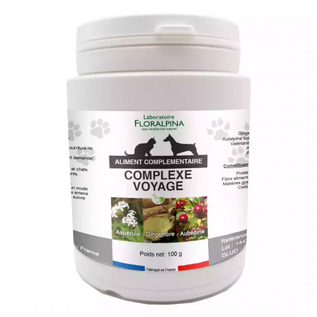 Complexe Voyage poudre 100g pour chien et chat 