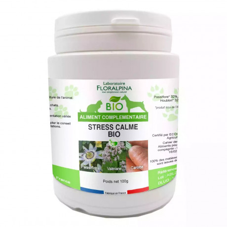 Complexe Calme Stress Poudre Bio 100g pour Chien et Chat