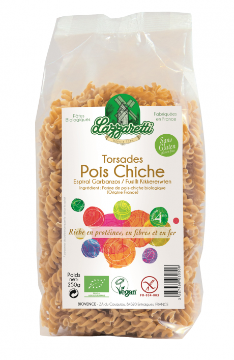Torsade 100% Pois Chiches Vegan 250g France