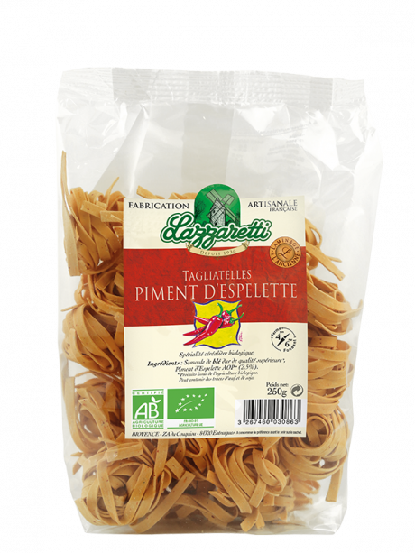 Tagliatelle au Piment d'Espelette 250g AOP