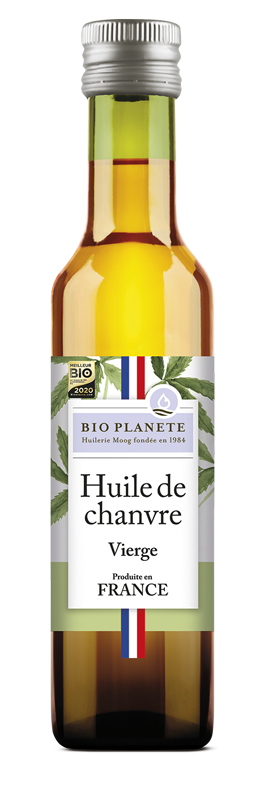 Huile de chanvre vierge France BIO PLANÈTE 250 ml
