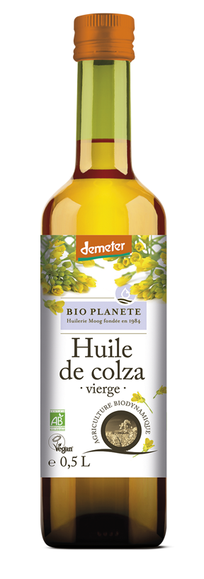 Huile de colza vierge Demeter BIO PLANÈTE 500 ml